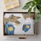 Polizei-Serien-Design 6 Seidenpapier (Geschenk)