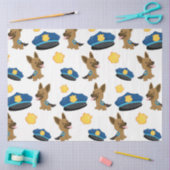 Polizei-Serien-Design 6 Seidenpapier (Basteln)