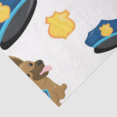 Polizei-Serien-Design 6 Seidenpapier (Ausschnitt)