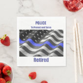 Polizei Serviette (Beispiel)