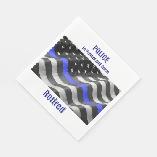 Polizei Serviette (Ecke)