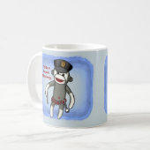 Polizei-Sockenäffchen-Tasse Kaffeetasse (Vorderseite Links)