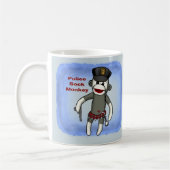 Polizei-Sockenäffchen-Tasse Kaffeetasse (Links)