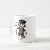 Polizei-Sockenaffe Kaffeetasse (Vorderseite Links)