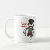 Polizei-Sockenaffe Kaffeetasse (Links)