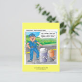 Polizei-Spaß-Angriff und Batterieladung-Funny-Post Postkarte (Stehend Vorderseite)