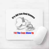 Polizei-Spaß - Spaß und Spiele Mousepad (Mit Mouse)