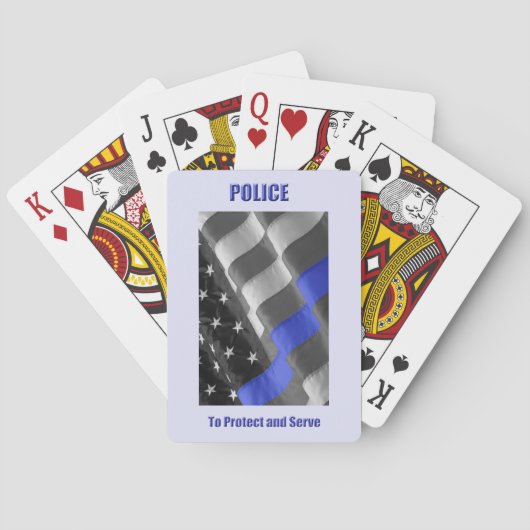 Polizei Spielkarten (Rückseite)