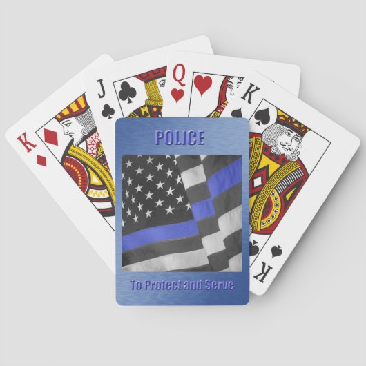 Polizei Spielkarten (Rückseite)
