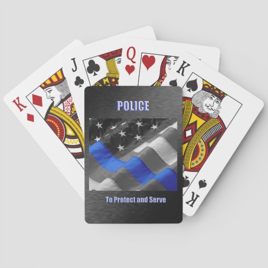Polizei Spielkarten (Rückseite)