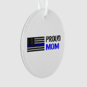 Polizei - stolze Polizei-Mama Ornament (Vorderseite)