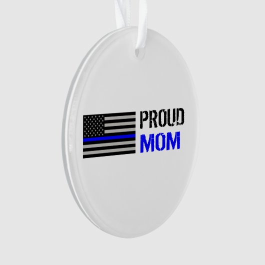Polizei - stolze Polizei-Mama Ornament (Vorderseite)