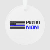 Polizei - stolze Polizei-Mama Ornament (Rückseite)