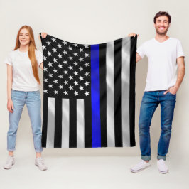 Polizei stützt USA-Flagge Fleecedecke