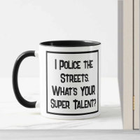 Polizei Super Talent. Zwei Tone-Kaffee-Tasse