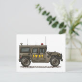 Polizei SWAT Team Hummer Law Enforcement Postkarte (Stehend Vorderseite)