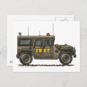 Polizei SWAT Team Hummer Law Enforcement Postkarte (Vorne/Hinten)
