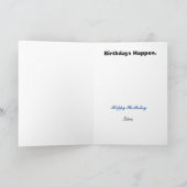 Polizei SWAT Team Mitglied Funny Birthday Card Karte (Innenseite)