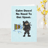 Polizei SWAT Team Mitglied Funny Birthday Card Karte (Gelbe Blume)