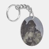 Polizei SWAT Team Schlüsselanhänger Custom Text Ac (Vorderseite links)