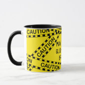 Polizei-Tape Decoupage Custom BY02 Funny Craft Ges Tasse (Links)