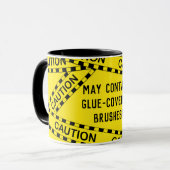 Polizei-Tape Decoupage Custom BY02 Funny Craft Ges Tasse (Vorderseite Links)