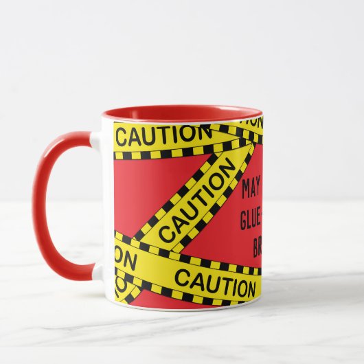 Polizei-Tape-Decoupage Custom BY03 Funny Craft Ges Tasse (Links)