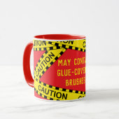 Polizei-Tape Decoupage Custom BY04 Funny Craft Ges Tasse (Vorderseite Links)