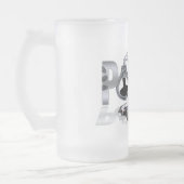 POLIZEI Tassen-Entwurf Mattglas Bierglas (Links)