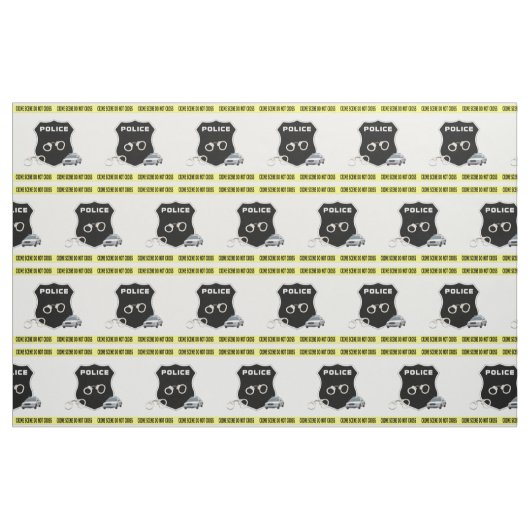 Polizei-Tatort Stoff (Fat Quarter (45,7 x 55,9 cm))