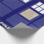 Polizei Telefonzelle Geschenkpapier (Ecke)