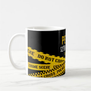 Polizei-Themen-Geburtstag mit Polizeiband-Design Kaffeetasse