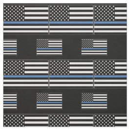 Polizei Thin Blue Line American Flag Stoff