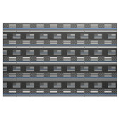 Polizei Thin Blue Line American Flag Stoff (Fat Quarter (45,7 x 55,9 cm))