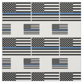 Polizei Thin Blue Line American Flag Stoff