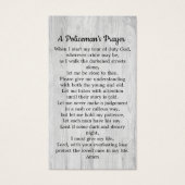 Polizei Thin Blue Line PolizistIn-Visitenkarte Bul (Vorderseite)