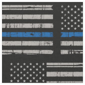 Polizei-Thin-Blue-Line Stoff (Nahaufnahme)