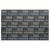 Polizei-Thin-Blue-Line Stoff (Fat Quarter (45,7 x 55,9 cm))