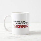 Polizei "trinkt nicht u. fährt" Tasse (Links)