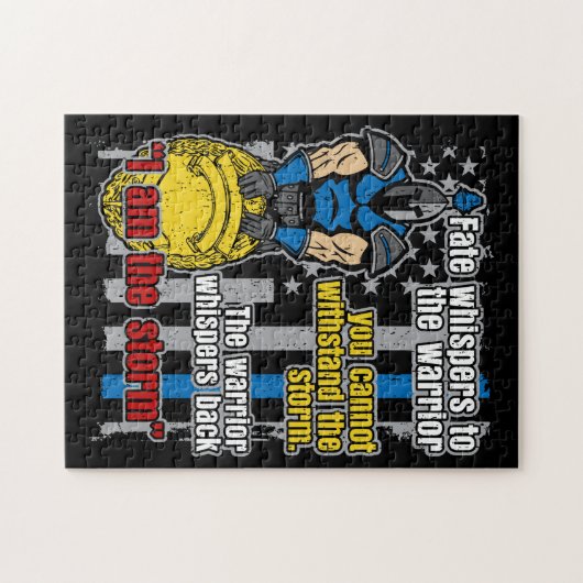 Polizei-Trojan Krieger bin ich der Sturm Puzzle (Horizontal)