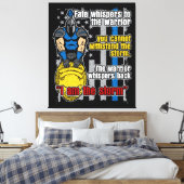 Polizei Trojaner Krieger ich bin der Sturm Leinwanddruck (Insitu (Schlafzimmer))