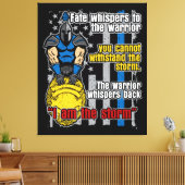 Polizei Trojaner Krieger ich bin der Sturm Leinwanddruck (Insitu (Wohnzimmer))