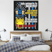 Polizei Trojaner Krieger ich bin der Sturm Leinwanddruck (Insitu (Schlafzimmer))