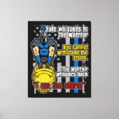 Polizei Trojaner Krieger ich bin der Sturm Leinwanddruck (Vorderseite)