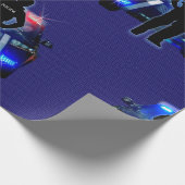 Polizei- und Strafverfolgungsdokument Geschenkpapier (Ecke)