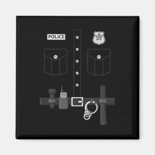 Polizei Uniformes Halloween Kids Boys 1 Magnet