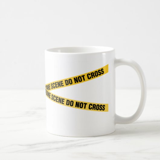 Polizei-Verbrechen-Szenen-Kaffee-Tasse 2 Kaffeetasse (Rechts)