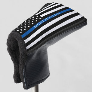 Polizei verdünnt blaue Linie die amerikanische mi Golf Headcover