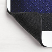 Polizei verdünnt Blue Line-Diamant-Platte Mousepad (Ecke)