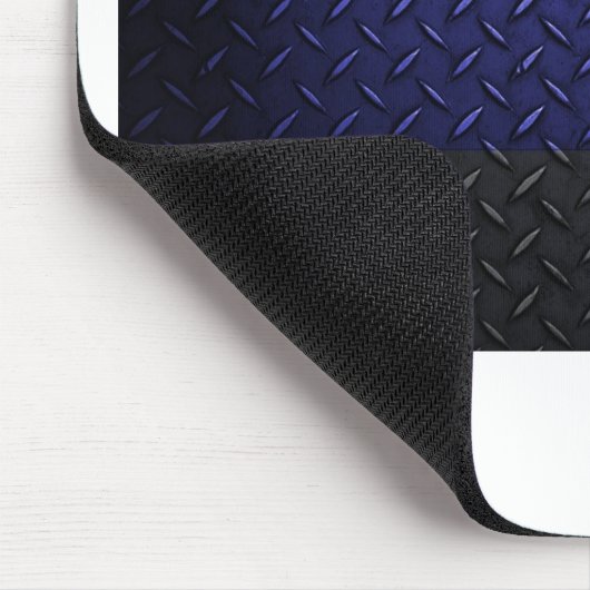 Polizei verdünnt Blue Line-Diamant-Platte Mousepad (Ecke)